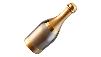 Luxurious champagne bottle isolate