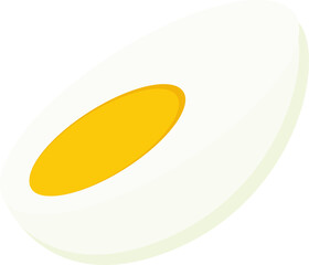 
Boiled egg food vector illustration, for culinary element design theme
