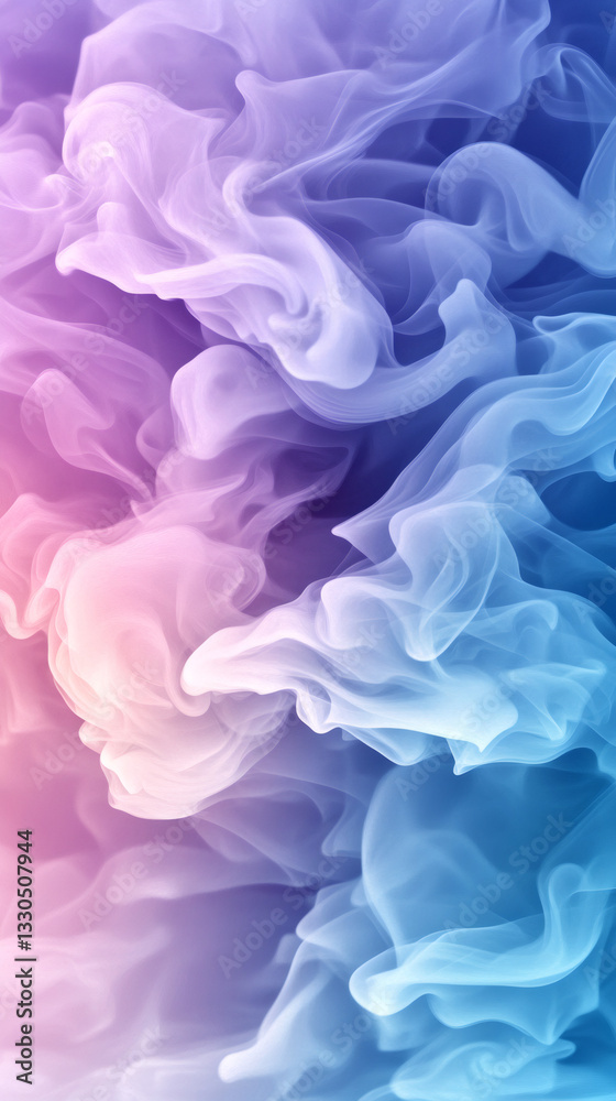 Leinwandbilder abstract background featuring colorful swirling smoke creating ethereal shapes and textures, perfect