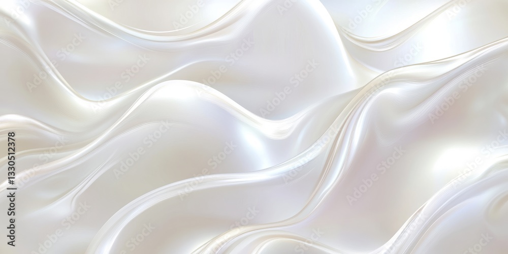 Poster abstract waves in a smooth white background create a mesmerizing visual effect suitable for various 