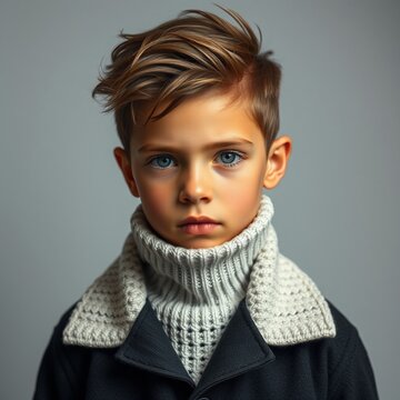 ni&ntilde;o modelo con estilo