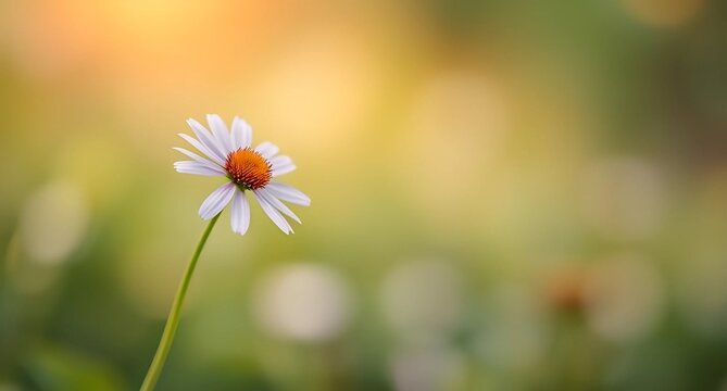 White and yellow daisies blossom in a summer field, a close-up of nature's floral beauty - Powered by Adobe