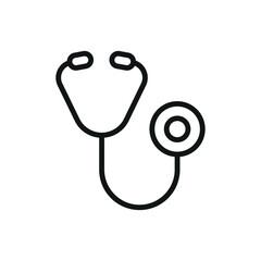 Stethoscope icon represents healthcare and medical check-ups, perfect for World Health Day promotions, hospital branding, wellness campaigns, and medical-related visuals.