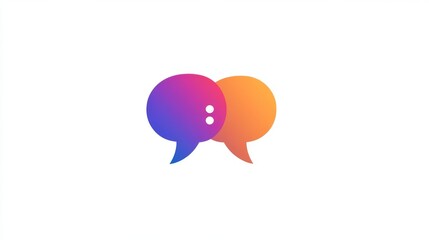 A minimalist vector icon depicting a comment column with vibrant red, green, yellow, and blue colors, ideal for interactive online platforms and forums.

