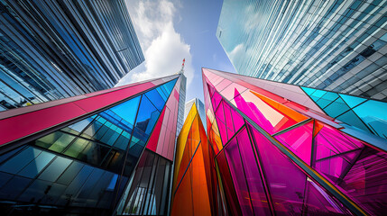 modern office buildings