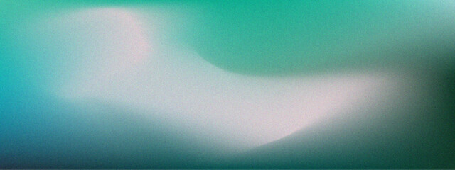 Turquoise gradient noisy grain background texture. White-green gradient, sea depth, background. Mesh Gradient Background. Multicolor blurry gradient vector. Light Gray vector blurred bright texture.