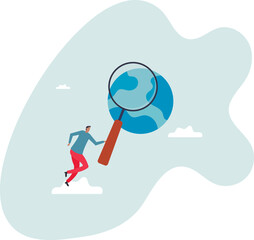 Global world economic analysis, international work opportunity, oversea research or investment country risk, region or foreign career searching.character for design