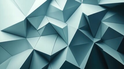 Abstract geometric pattern of light teal triangles