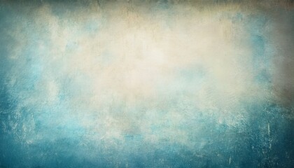 Obraz premium Gritty grunge light blue and cream texture background with vignette and aged appearance. Generated image
