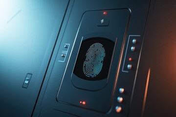 Fingerprint Scanner with Illuminated Biometric Recognition for Security Systems