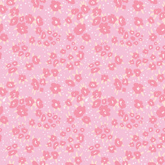 Seamless floral pattern based on traditional folklor art ornaments. Colorful flowers on color background. Scandinavian style. Sweden nordic style. Vector illustration. Simple minimalistic pattern.