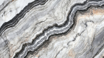 Fototapeta premium Abstract white satvario marble texture background with black-grey curly veins. luxury background. Texture for digital wall tiles and floor tiles.