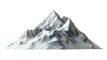 Obraz premium Majestic mountain range with snow-capped peaks under clear blue sky in a serene natural landscape