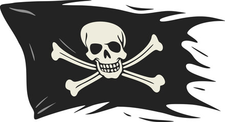Creative design of pirate symbol