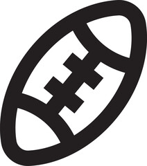 Fototapeta premium Black and white rugby ball.