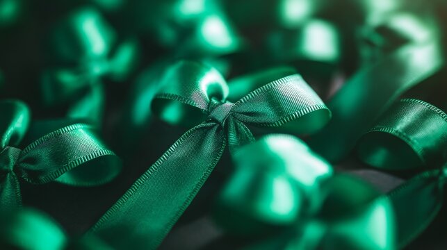 In February, we bring awareness to gallbladder and bile duct cancer with green ribbons, and to bipolar disorder and mitochondrial disease with green bows.