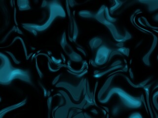Obraz premium Seamless abstract background with a flowing, liquid texture in dark teal and black hues.