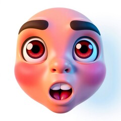 Fototapeta premium 3D Playful Emoji Fun and Expressive Emoticon