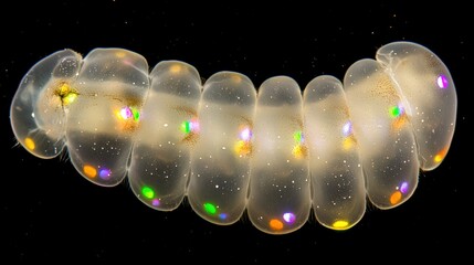 Dreamy Underwater Image of a Lone Comb Jelly