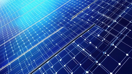 Rooftop Solar Panel Array in a Modern Factory Setting