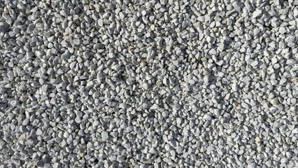 Small white decorative stones for landscape design