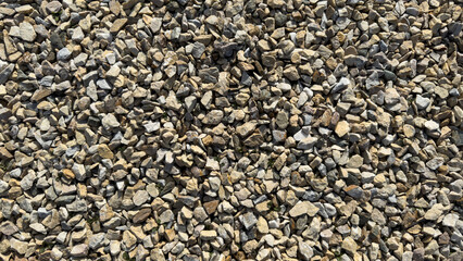 Texture of crushed stone close-up