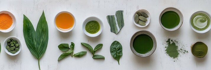 Assortment of Healthy Superfoods and Herbs