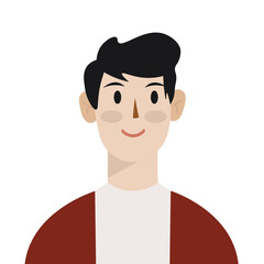 Flat Happy Man Illustration
