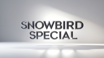 Obraz premium Snowbird special promotion inviting customers to enjoy seasonal travel deals