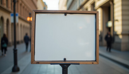 blank sign on the street
