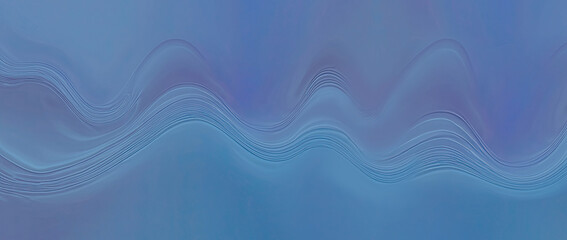 Banner in a purple-blue gradient and wave-shaped lines, abstract background