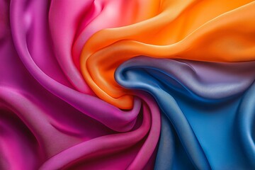 Obraz premium Smooth Silk Fabric in Soft Folds