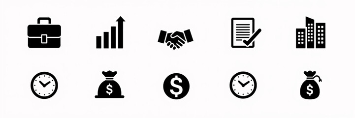 Business & Corporate Essentials Icon Set