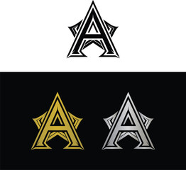 Obraz premium Abstract Letter A Logo Design