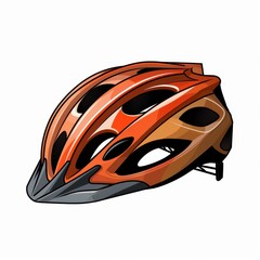 Fototapeta premium Discover the ultimate safety gear with this sleek bicycle helmet, designed for optimal protection during your rides.