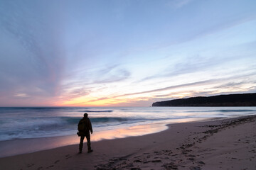 Naklejka premium Una pequeña pausa en la playa