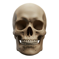 Obraz premium Realistic Human Skull Illustration
