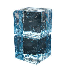 Two Stacked Ice Cubes