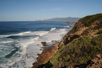 La costa di Tresnuraghes in località Corona Niedda