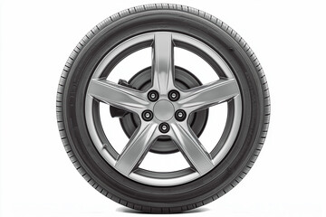 Wheels, tires and discs , Car tire isolated on white background, transparent png