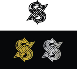 Obraz premium Abstract Letter S Logo Design