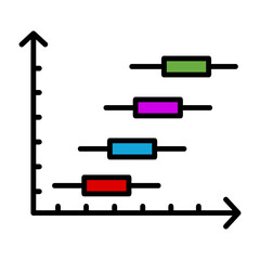 Horizontal Bar Chart Icon