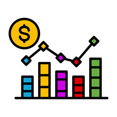 Stacked Bar Chart Icon