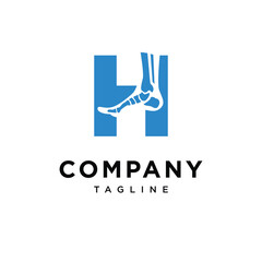 Letter H Podiatry Logo Icon Vector