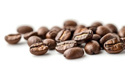 coffee beans on a white background