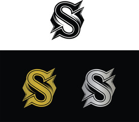 Abstract Letter S Logo Design