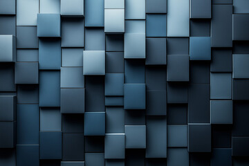 Abstract geometric shapes interlocking and overlapping in various shades of gray and black, offering a sleek, modern look.