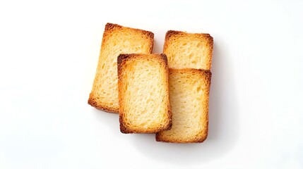 rusk on a white background