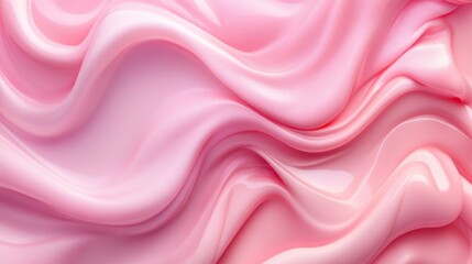 Pink Cream Swirls Abstract Background Texture
