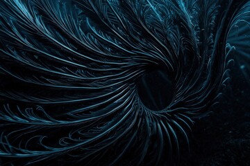 Graceful Deep Sea Feather Star Dancing in the Abyss